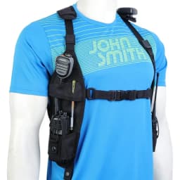 Nylon Two Way Radio Pouch Chest Front Pack Pocket Walkie Talkie Harness Vest Bag Holder Carry Case for Baofeng UV-5R UV-82 Radio