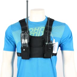 Nylon Two Way Radio Pouch Chest Front Pack Pocket Walkie Talkie Harness Vest Bag Holder Carry Case for Baofeng UV-5R UV-82 Radio