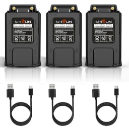 Baofeng UV-5R Battery TYPE C 3800mAh Enlarge USB C Li-ion Battery Replacement BF-F8HP Radio BL-5/BL-5L UV-5RA GT-5R UV-5X3 UV 5R