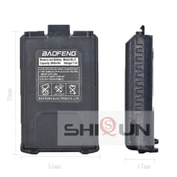 Baofeng UV-5R Battery TYPE C 3800mAh Enlarge USB C Li-ion Battery Replacement BF-F8HP Radio BL-5/BL-5L UV-5RA GT-5R UV-5X3 UV 5R