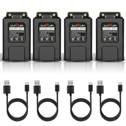 Baofeng UV-5R Battery TYPE C 3800mAh Enlarge USB C Li-ion Battery Replacement BF-F8HP Radio BL-5/BL-5L UV-5RA GT-5R UV-5X3 UV 5R