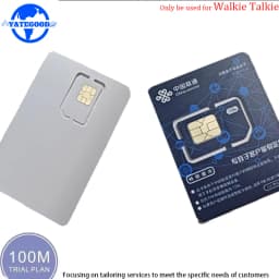 YATEGOOD 4G Global Walkie-Talkie SIM Card (Only for Use with Walkie-Talkies) Supports Push-to-Talk over Cellular (POC)