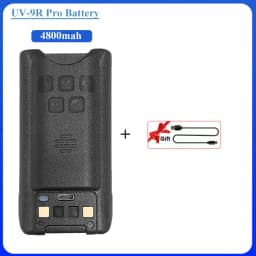 Baofeng UV-9R Pro V2 Battery 2800/4800mAh UV9R Plus Enlarge Li-ion Battery Type-C Charging BL-9 For UV9R Pro GMRS-9R UV-9G Radio