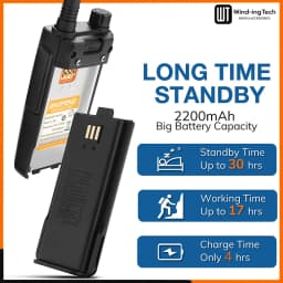 Baofeng DR-1801 DMR Digital Walkie Talkie Battery 7.4V 2200mAh Original DM-8 Li-ion Battery For DR-1801UV DM-1801 DM-860 BF-H6