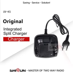 Quansheng UV-K5 Charger UV-K6 C-51 Walkie Talkie Power Adapter AC 110-240V Original BPK5 Li-ion Desktop Charger Dock Replacement