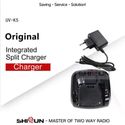 Quansheng UV-K5 Charger UV-K6 C-51 Walkie Talkie Power Adapter AC 110-240V Original BPK5 Li-ion Desktop Charger Dock Replacement