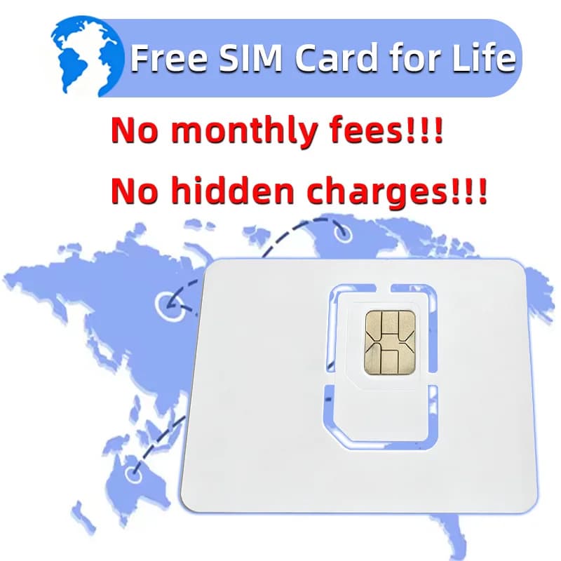 MOTOLOLA Global PTT Lifetime Free Sim Card 4G Europe America Africa Asia Australia Internet Telecom Mobile Internet Chip POC Wal