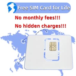 MOTOLOLA Global PTT Lifetime Free Sim Card 4G Europe America Africa Asia Australia Internet Telecom Mobile Internet Chip POC Wal