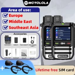 MOTOLOLA Equipped(Lifetime Free) 4G SIM Card Wireless Network Long-Distance 8000 Kilometers outdoor camping two-way wireless rad