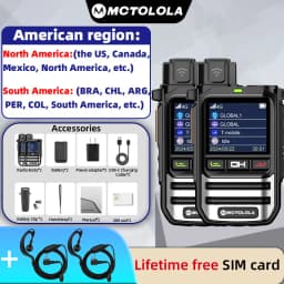 MOTOLOLA Equipped(Lifetime Free) 4G SIM Card Wireless Network Long-Distance 8000 Kilometers outdoor camping two-way wireless rad