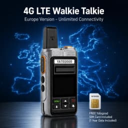 Zello 555 Bluetooth Walkie Talkie 4G 3G Radio100km Android Mobile Phone PTT Wifi Global