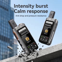 Zello 555 Bluetooth Walkie Talkie 4G 3G Radio100km Android Mobile Phone PTT Wifi Global