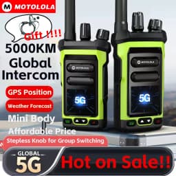 4G LTE Mini Android Walkie Talkie PTT Long Range 5000Km Intercom Sim Card Compatible POC-Global Radio