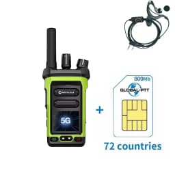 4G LTE Mini Android Walkie Talkie PTT Long Range 5000Km Intercom Sim Card Compatible POC-Global Radio