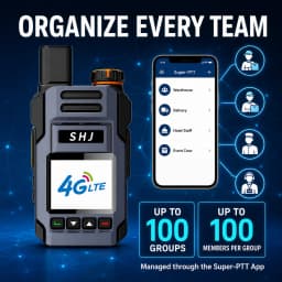 4G LTE Walkie Talkie, PoC Radio, SIM Card Walkie Talkie, PTT Radio, Two Way Radio, Lifetime Free Platform, Group Communication R