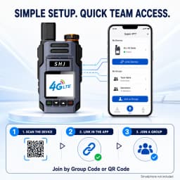 4G LTE Walkie Talkie, PoC Radio, SIM Card Walkie Talkie, PTT Radio, Two Way Radio, Lifetime Free Platform, Group Communication R