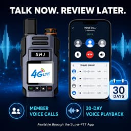 4G LTE Walkie Talkie, PoC Radio, SIM Card Walkie Talkie, PTT Radio, Two Way Radio, Lifetime Free Platform, Group Communication R