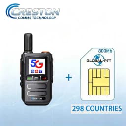 5G Global Public Network Walkie‑Talkie Long‑Distance PoC Two‑Way Radio HD Screen Type‑C Fast Charge Weather Alert Intercom