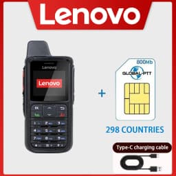 Lenovo CL-688 4G POC Loud Horn Handheld Two-Way Walkie 5000km Range IPx4 Water Resistance