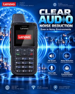 Lenovo CL-688 4G POC Loud Horn Handheld Two-Way Walkie 5000km Range IPx4 Water Resistance