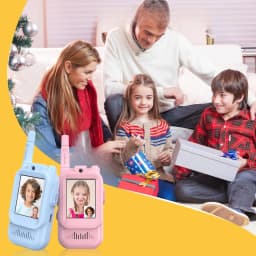 2PC Children's Video Walkie-talkie HD Walkie-talkie Charging Indoor Outdoor Entertainment Kids Toys Festival Gifts