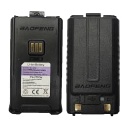 BAOFENG UV-5RH Pro Orignal Battery 2500mAh DC7.4V Support Type-C Charging Compatible with UV5RH UV-5RM BF-K5 Plus Two Way Radios