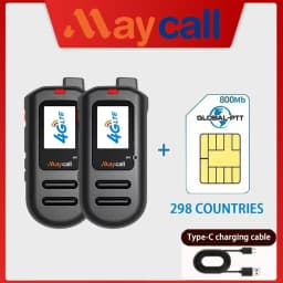 (SIM Lifetime Free)Global 4G POC walkie talkie, 5000KM remote walkie talkie, global police civilian fleet walk