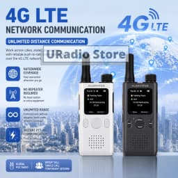 ALERVITES PoC AT1 Global Mini Walkie Talkie Baofeng Radio 4G APP Setting Type-C Charging Ultra-light Thin Single Call Nationwide