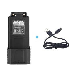 BL-5 Baofeng UV-5R Series Walkie Talkie Large Capacity Li-ion Battery 3800mAh Type-C For UV5R UV-5RT BF-F8HP F8+ Two Way Radios