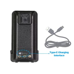 BAOFENG UV-K6 Series Walkie Talkie Li-ion Battery 2600mAh Support Type-C Charging For UV-K61 UV-K62 K65 K67 Pro K68 K69 Radios