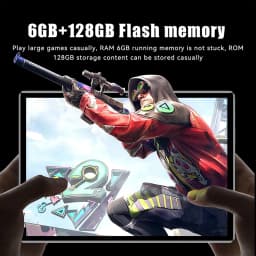 2026 New 10.1 Inch Octa Core Android Tablets 6GB RAM 128GB ROM 4G Dual SIM Network AI Speed-up Tablet Bluetooth WiFi 6000mAh