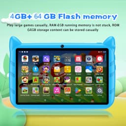 New 7 Inch 5G WiFi Kids Tablets For Study Education Android 13 Quad Core Google Play Children's Gift Tablet PC 4GB RAM 64GB ROM