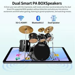 New Google Pad 10.1' Android Tablets Octa Core 8GB RAM 256GB ROM Dual SIM Network 4G LTE 5G Tablet PC 8000mAh with Keyboard Case