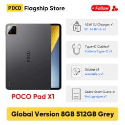 Original POCO Pad X1 Global Version Tablets Snapdragon 7+ Gen 3 11.2'' 3.2K 144Hz Display 13MP 8850mAh 45W Turbo Charging