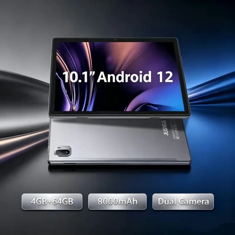 1280x800 IPS 10.1" Android 12 Tablet PC UNISOC T310 Quad-Core 4GB RAM 64GB ROM 8000mAh Dual Camera