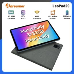 Adreamer 10.1-Inch Tablet LeoPad20 Android13 GPS Octo Core 1280*800 IPS Display 3GB 32GB 6000mAh Battery Metal Body Tablet
