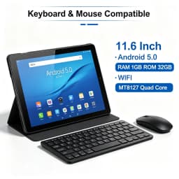 11.6 Inch T10 Android 5.0 RAM 1GB ROM 32GB Dual Camera USB 3.0 WIFI Mini HDMI-Compatible Tablet PC RCT6513 MT8127 Quad Core