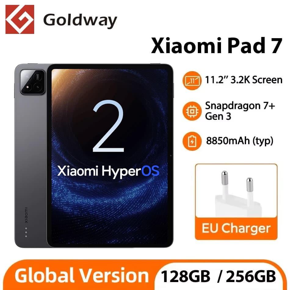Global Version Xiaomi Pad 7 Mi Tablet PC 128GB 256GB ROM Snapdragon 7+ Gen 3 11.2" 144Hz 3.2K Screen 45W Fast Charging 8850mAh