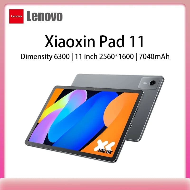 Global ROM Lenovo Xiaoxin Pad 11 2025 Tablet 128GB/256GB ROM MediaTek Dimensity 6300 11" 2.5K Screen 7040mAh WIFI Android Tab