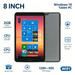 Hot Sales 8 INCH Q1 Onda 8GB RAM 128GB ROM Windows 10 Tablet PC Quad Core, Dual Camera 1280 X 800 IPS Screen WIFI