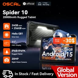 Blackview OSCAL SPIDER 10 Rugged Tablet Pad 11'' FHD+IPS Display 24GB(8+16) 256GB 20000mAh 45W MediaTek Helio G81 Android 15