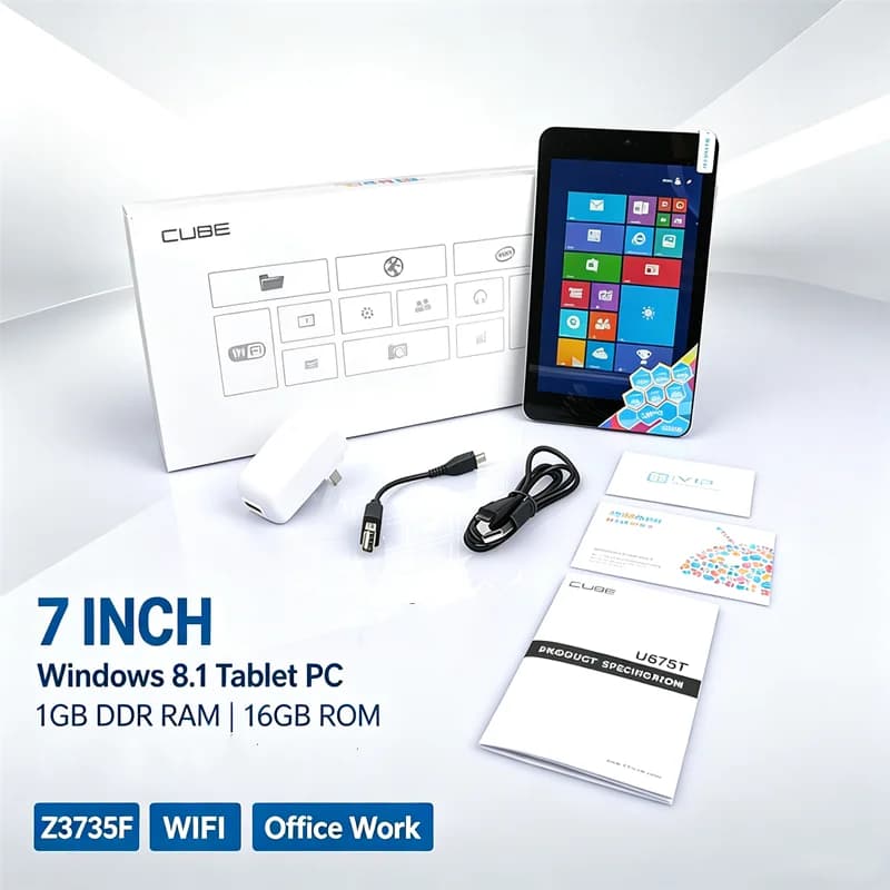 1GDDR RAM 16GB ROM 7 INCH Windows 8.1 Tablet PC System Z3735f WIFI Quad Core Office Work WIFI Dual Cameras