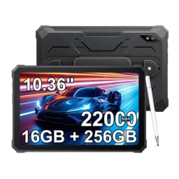 Blackview Active 8 Pro Rugged Tablet PC, 16GB Expand RAM(8GB Physical+8GB Virtual RAM) 256GB ROM,10.36 Inch HD Display, 22000mAh Huge Battery,48MP Camera,  Android 13, Dual SIM 4G Network,Without EU Plug Charger