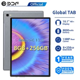 BDF Android Tablet Pc 10.1 Inch Octa Core 8GB RAM 256GB ROM 4G LTE 5G Phone Call Dual SIM Tablets 8000mAh Metal Shell Android 13