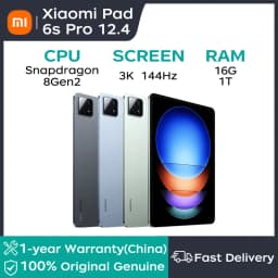 Xiaomi Tablet Xiaomi Pad 6S Pro 12.4 Snapdragon 8 Gen2 12.4" 3K 144Hz Display Hyper OS 10000mAh 120W Super Fast Charge Tablet PC