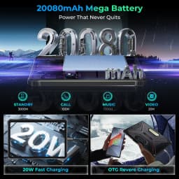 HOTWAV R9 Ultra 5G Rugged Tablet 20080mAh Massive Battery Android 15 Pad 11'' FHD+ 2K 8GB 512GB Tablet PC With Stylus Pen