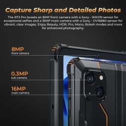 Oukitel RT3 PRO 5150mAh Battery 16GB+128GB 8"HD Display 13.9mm Ultra-Slim Profile IP68 &IP69K & MIL-STD-810H