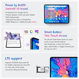 Teclast ArtPad Pro 12.7" 2.2K Display 8GB(+12G) 256GB MediaTek Helio G99 10000mAh 30W Android 15 Tablet PC 4G LTE Global Version