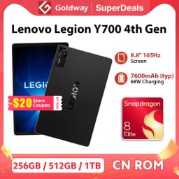 Lenovo Legion Y700 4th Gen TB322FC 256GB 512GB ROM Snapdragon 8 Elite 8.8" 165Hz Screen 7600mAh Battery Android Gaming Tablet