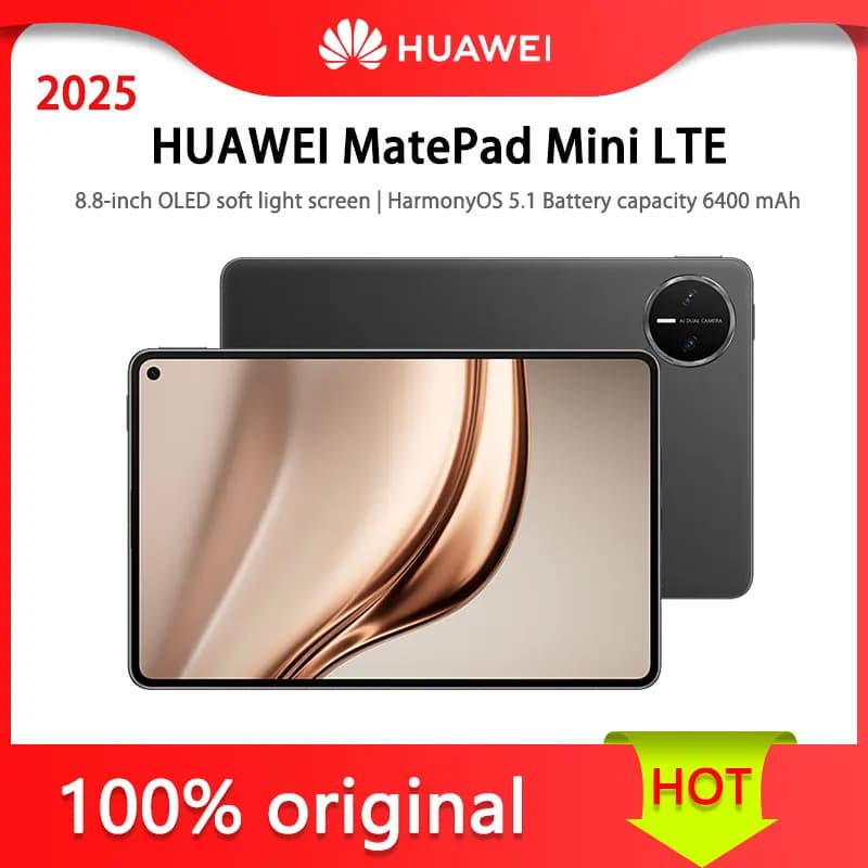 HUAWEI MatePad Mini LTE 2025 Edition, 8.8-inch OLED Matte Display, HarmonyOS 5.1, 6400 mAh Battery